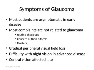 Comprehensive Approach to Diagnosing and Managing Glaucoma | PPTX
