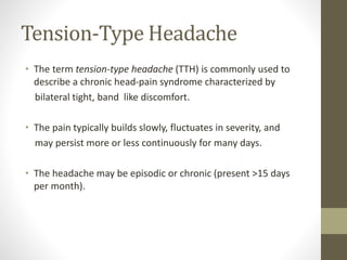 Approach to headache | PPTX