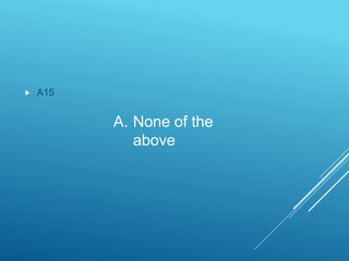  A15
A. None of the
above
 