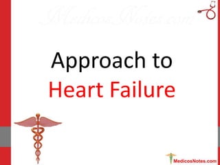 Approach to
Heart Failure
 