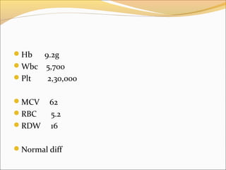 Rbc Diff Test Approach to hematological diagnosis (with cbc alone | PPT