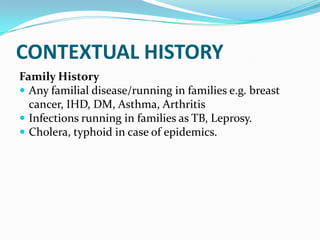 Approach to history taking in a patient with fever | PPTX