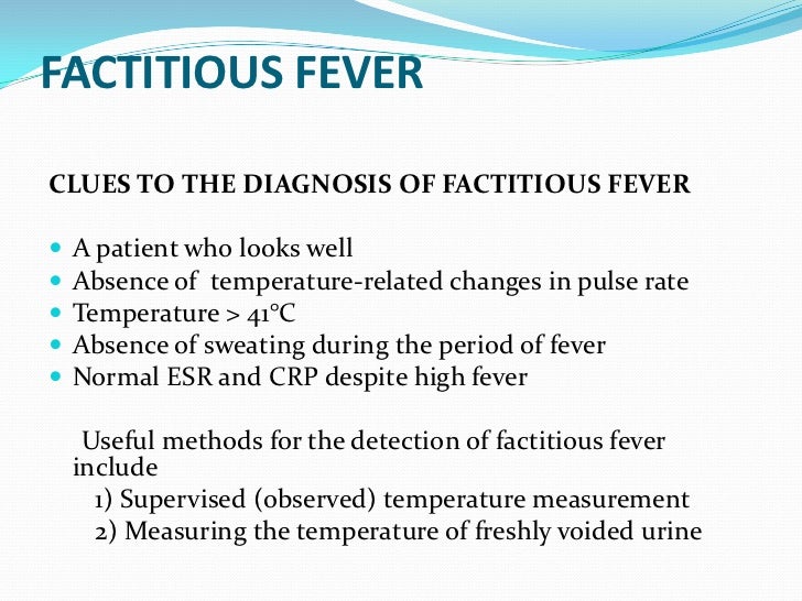 Approach to history taking in a patient with fever