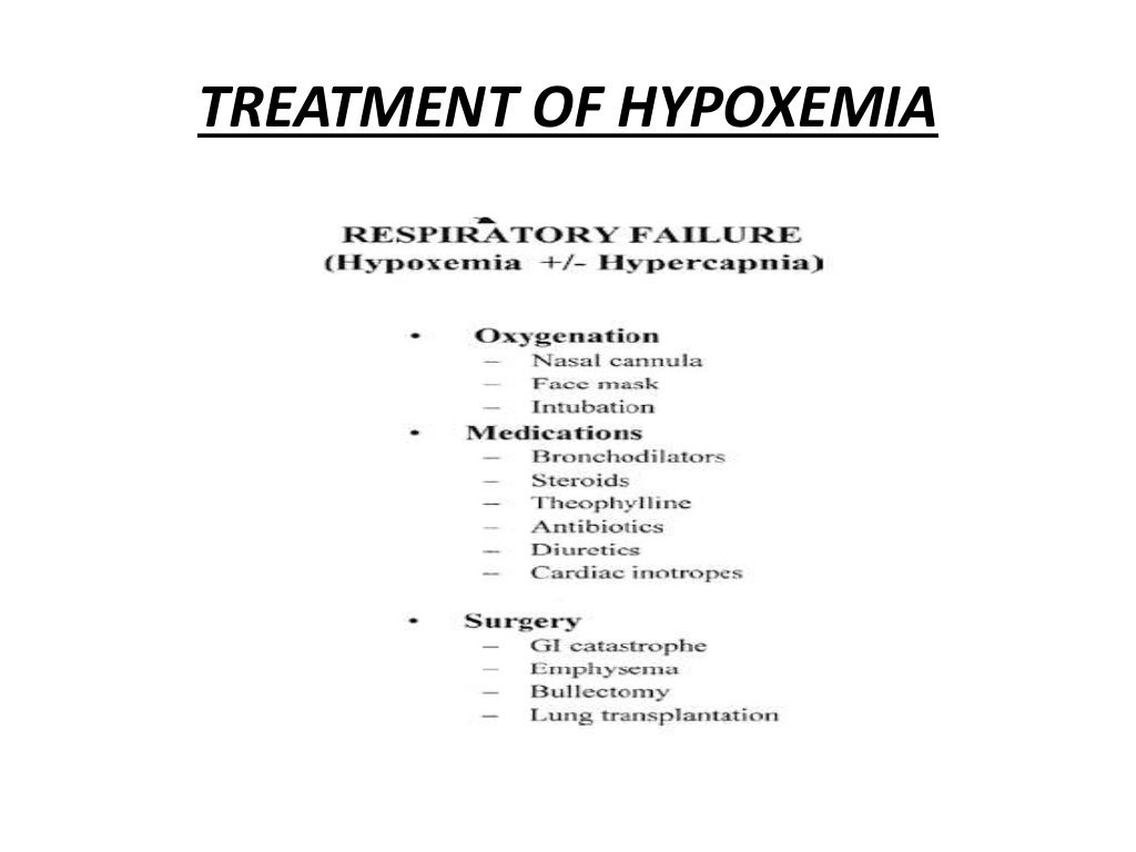 Approach to hypoxemia