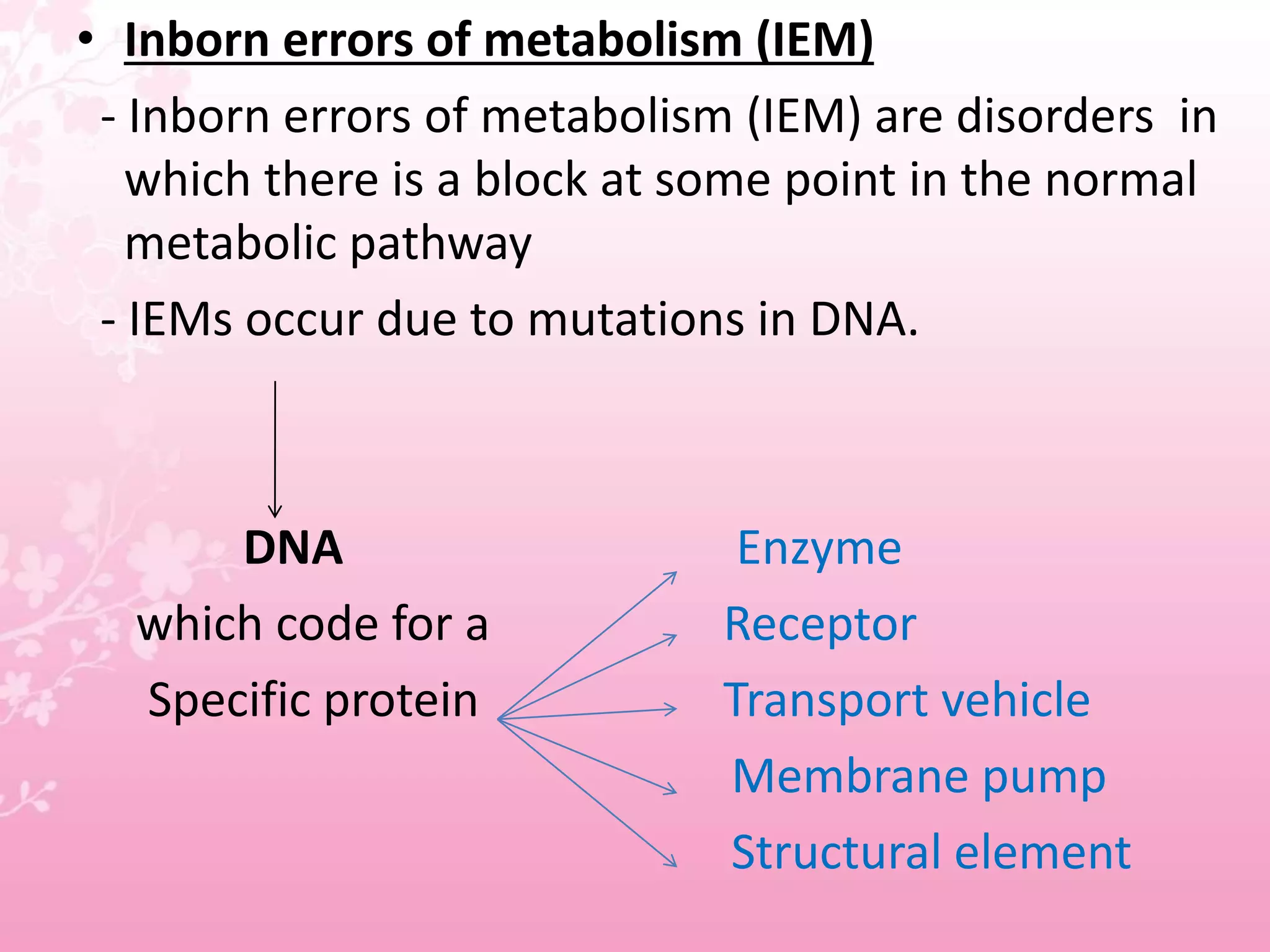 Inborn Potential Approach to inborn error of metabolism | PPTX