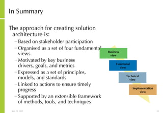 Approach To It Strategy And Architecture | PPT