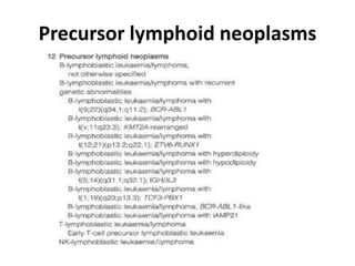 Precursor lymphoid neoplasms
 