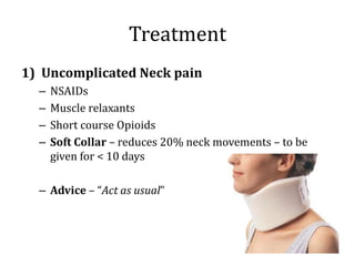 Approach to neck pain | PPTX
