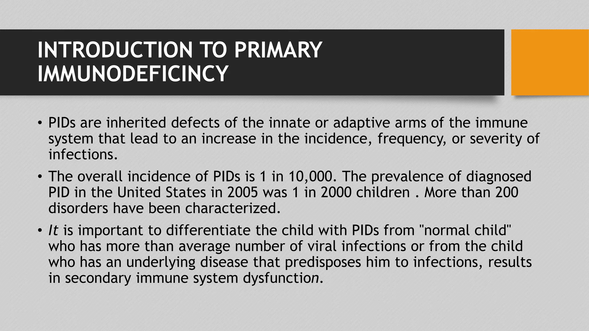 Approach to primary immunodeficiency | PPTX