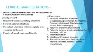 Approach to primary immunodeficiency | PPTX