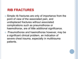 Particularly Ribs Approach to problem fractures | PPTX