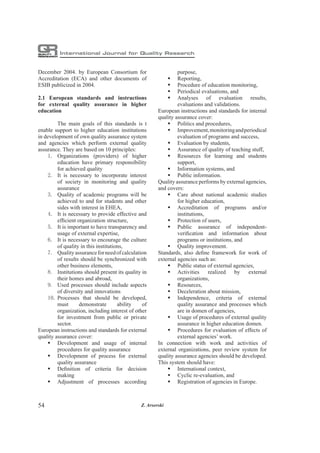 !Approach to quality assurance in higher education | PDF