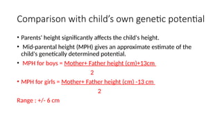 Short Height Problem APPROACH TO SHORT STATURE- height more than 2SD | PPTX