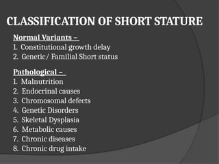 Approach to short stature DR Arshad .ppt