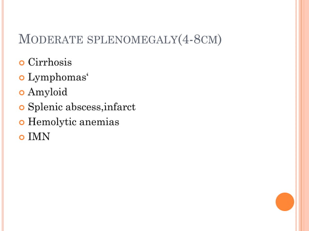 Approach to splenomegaly