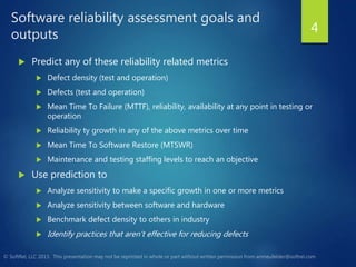 Predict Software Reliability Before the Code is Written | PPTX