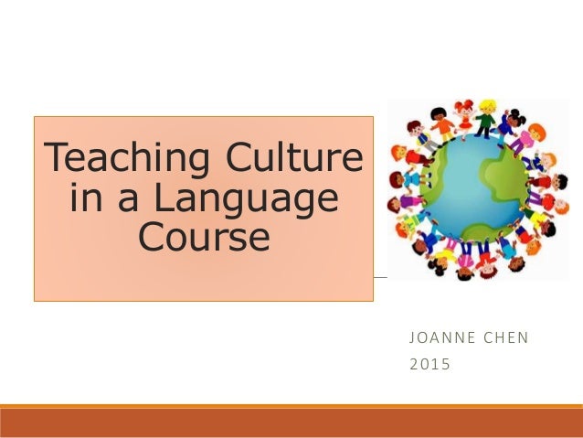Teaching Culture In A Language Class