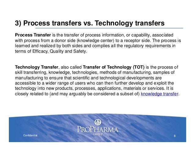 Approach to Technology Transfer