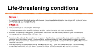 Approach to the child with acute ataxia | PPTX