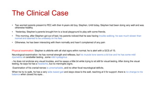 Approach to the child with acute ataxia | PPTX