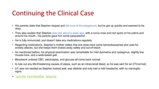 Approach to the child with acute ataxia | PPTX