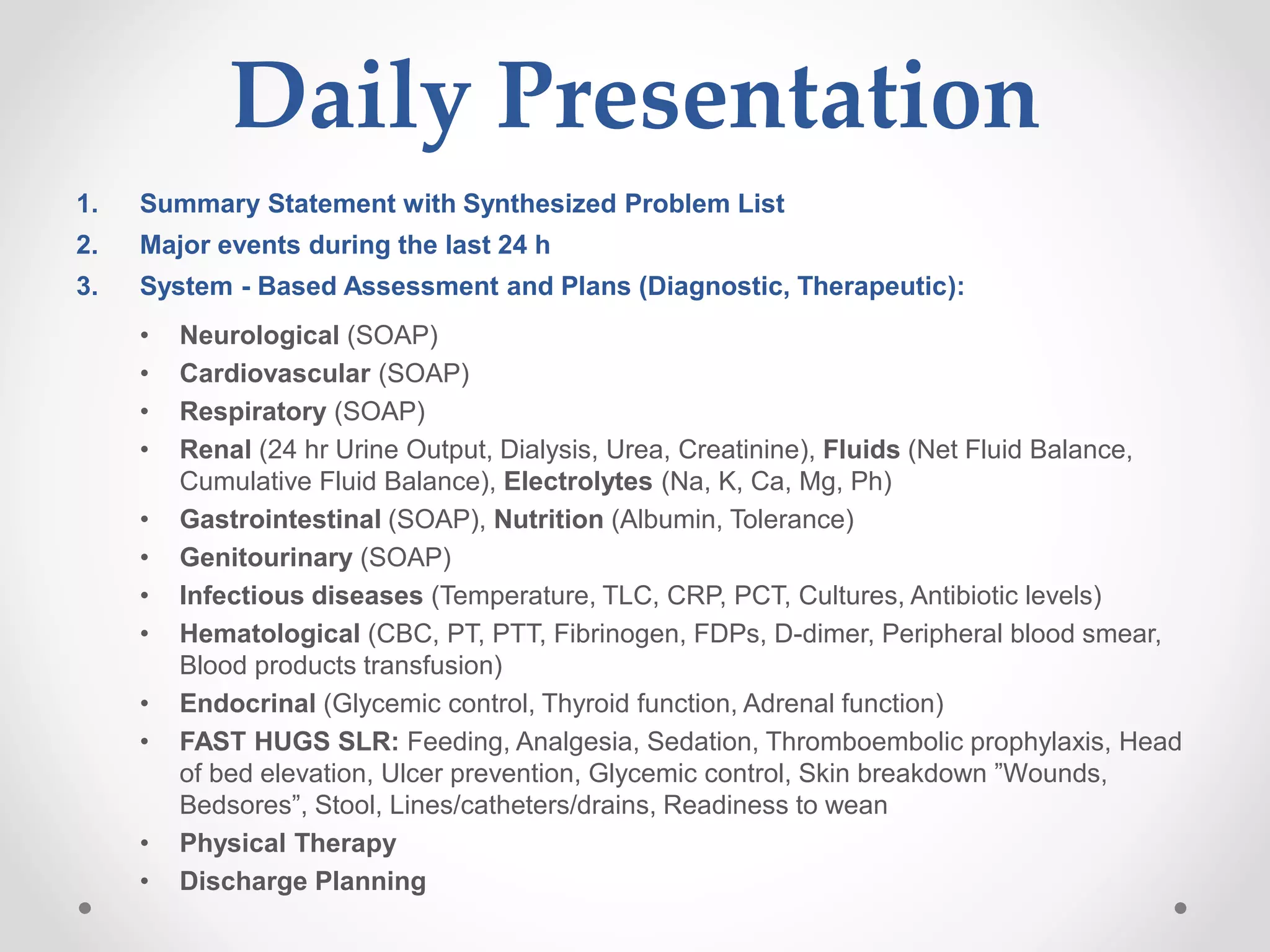 Approach to the critically ill patient | PPTX
