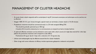 gabapentin for cluster headaches