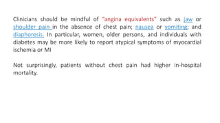Approach to the patient with chest pain | PPTX