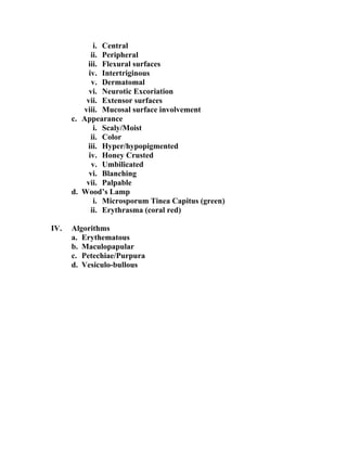 Peripheral Excoriating Rash Approach to the unknown rash | PDF