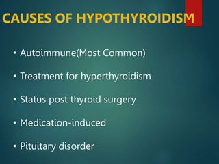 Approach to thyroid disorders hypothyroid hyperthyroid | PPTX