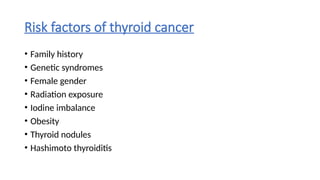 approach to thyroid malignancy.pptx focusing on malignant thyroid ...