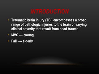 Approach to traumatic brain injury | PPT