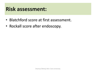 Approach to upper GIT bleeding (UGIB) | PPTX
