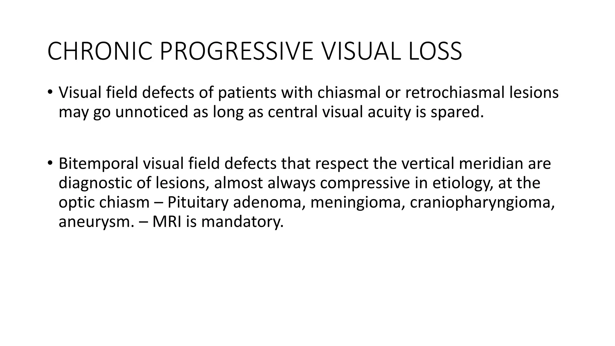 Approach to vision loss | PPTX