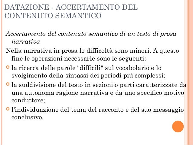 Datazione di quanto spesso al testo