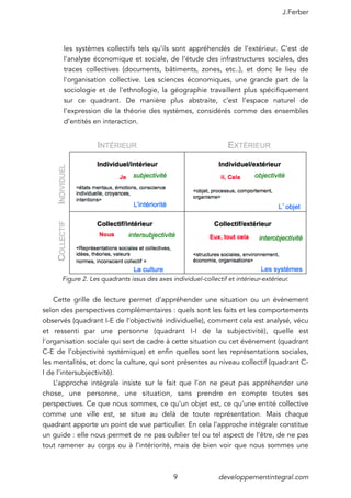 L'approche intégrale de K. Wilber - partie 1: les quadrants | PDF
