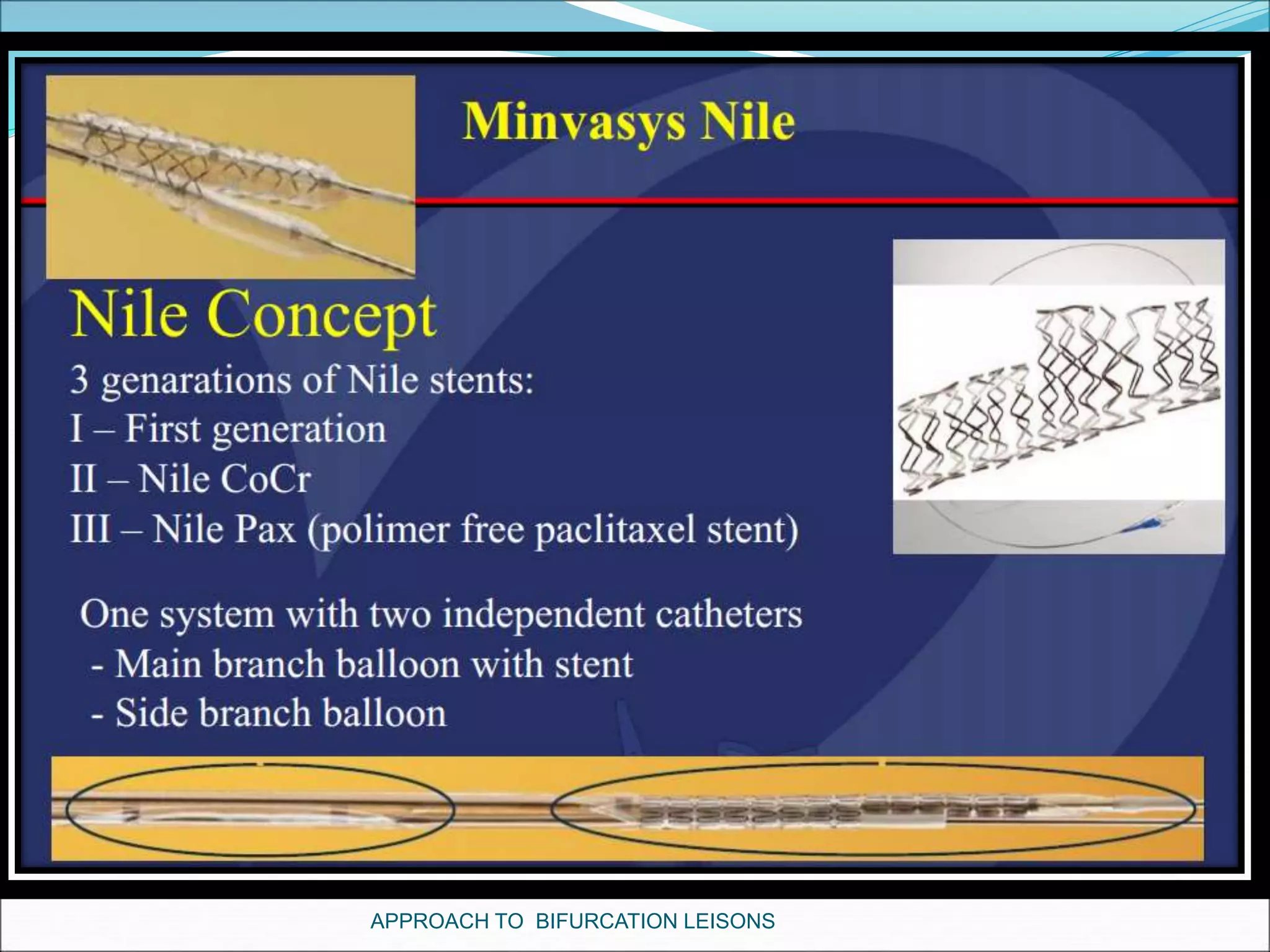 APPROACH TO BIFURCATION LEISONS
 
