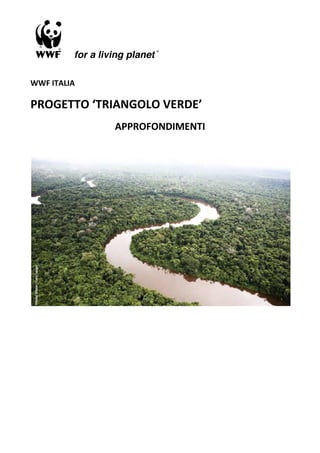 WWF ITALIA
PROGETTO ‘TRIANGOLO VERDE’
APPROFONDIMENTI
 