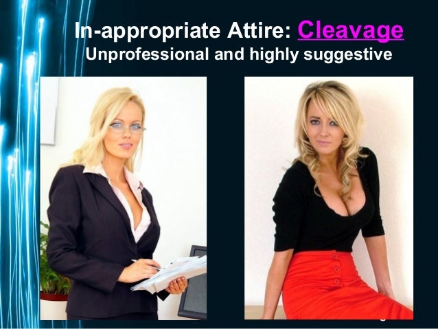 unprofessional work attire