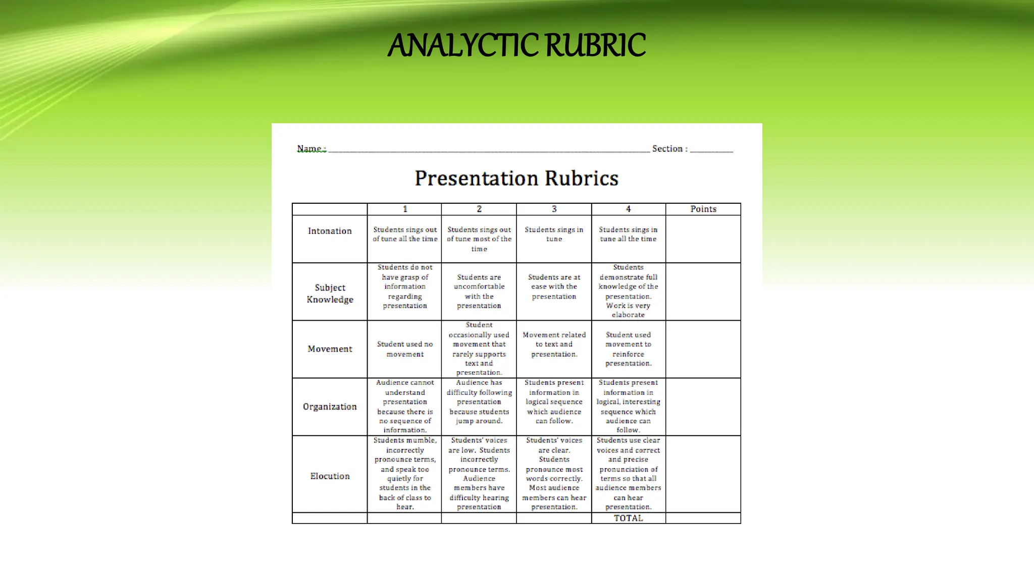 ANALYCTICRUBRIC
 