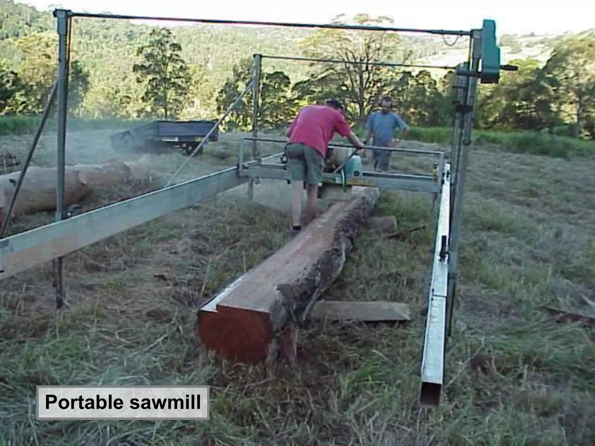 Portable sawmill
 