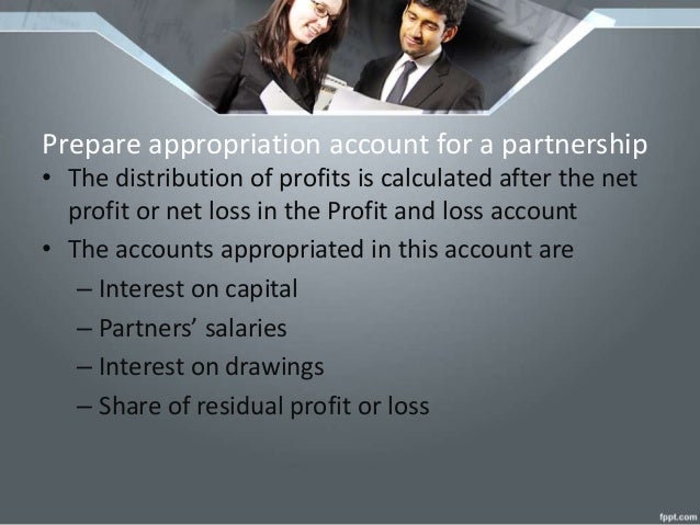 Appropriation Account For Partnership