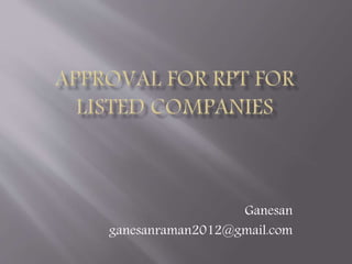 Ganesan
ganesanraman2012@gmail.com
 