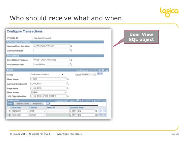 Awe setup in peoplesoft
