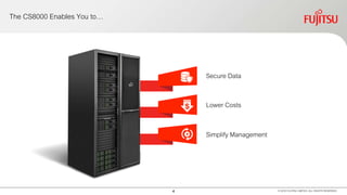 4
The CS8000 Enables You to…
© 2016 FUJITSU LIMITED. ALL RIGHTS RESERVED.
Secure Data
Lower Costs
Simplify Management
 