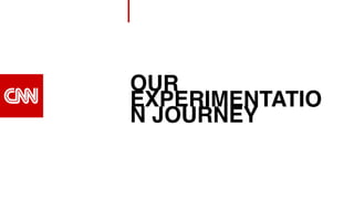 OUR
EXPERIMENTATIO
N JOURNEY
 