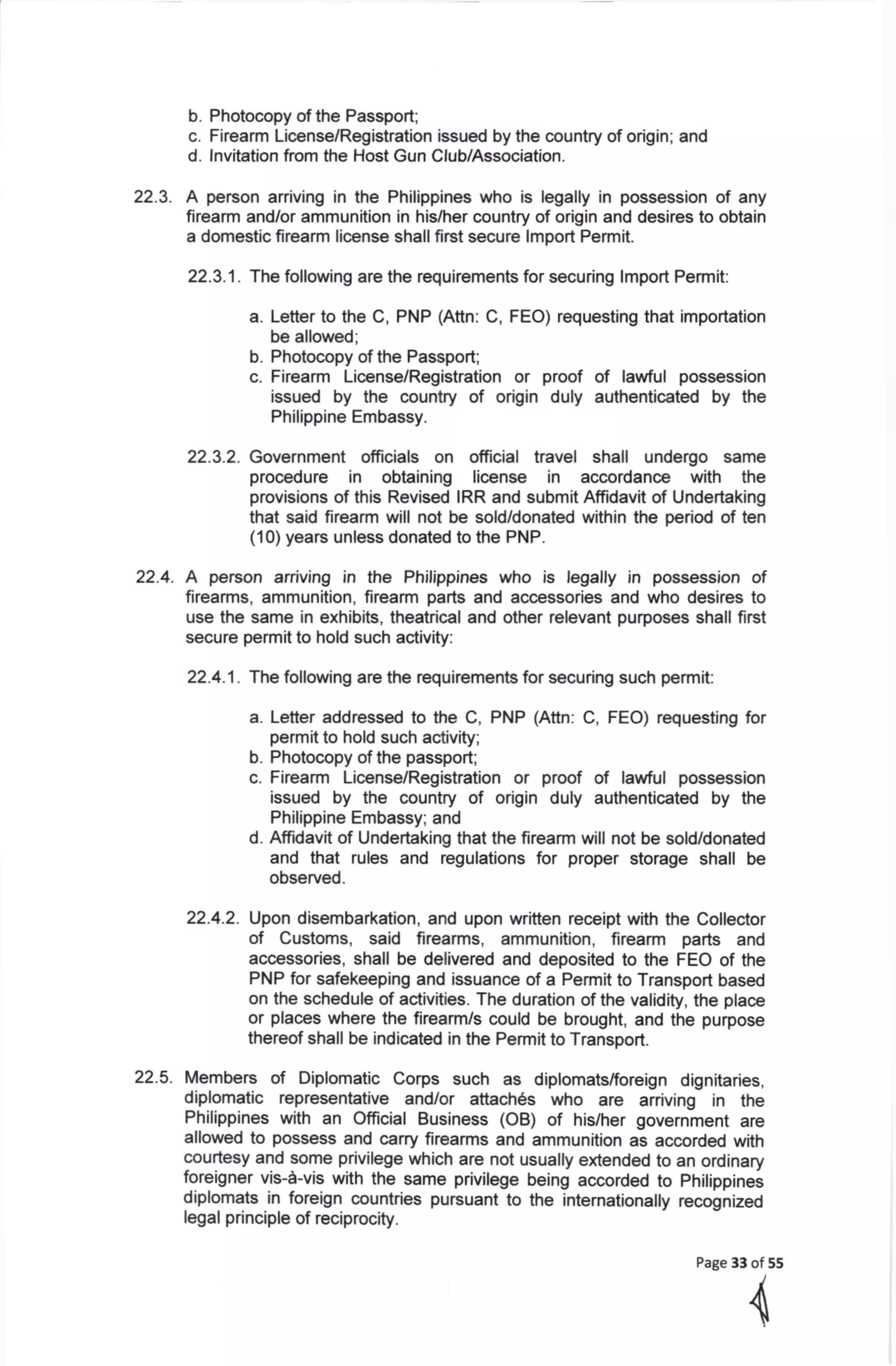 RA 10591 IRR 2018 | PDF