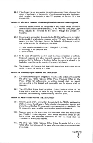 RA 10591 IRR 2018 | PDF