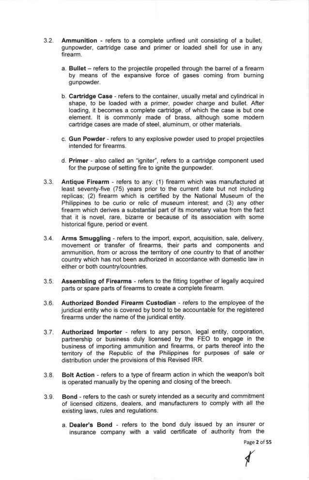 RA 10591 IRR 2018 | PDF