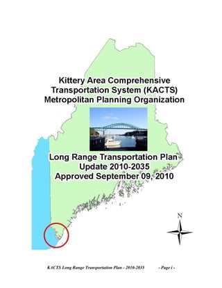 KACTS Long Range Transportation Plan - 2010-2035 - Page i - 
 